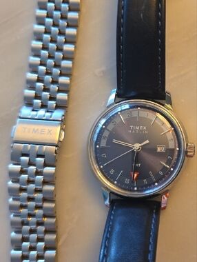 Timex Men's Marlin Blue Dial GMT